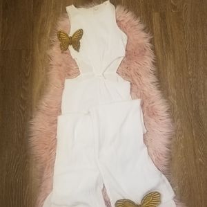 Silence +Noise urban outfitters open hip jumpsuits